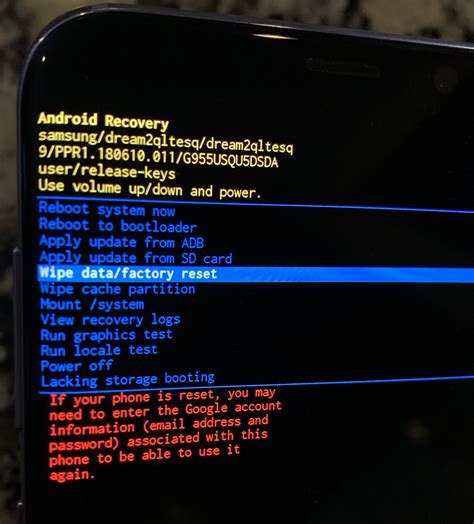 samsung factory reset
